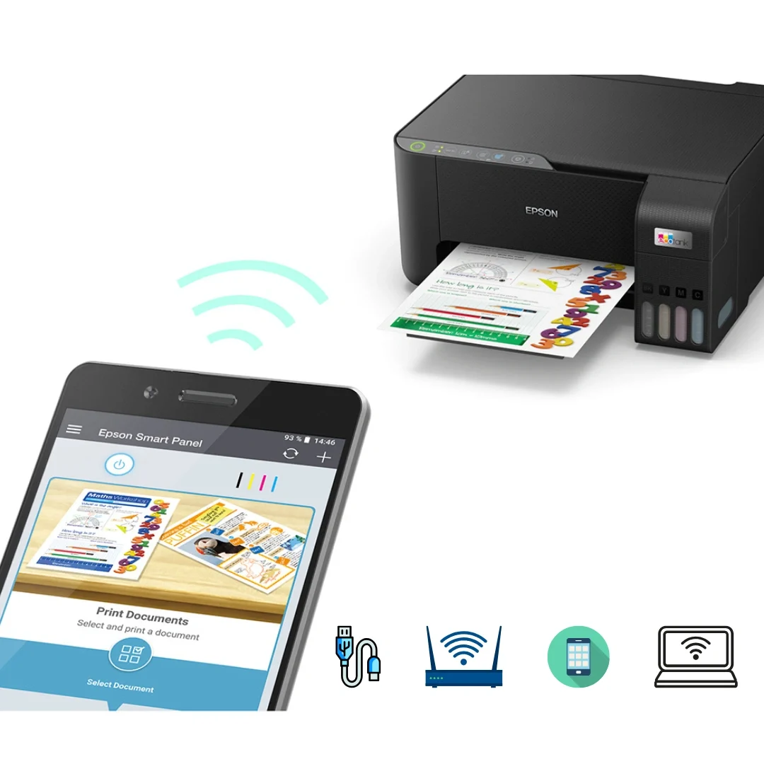 EPSON L3250 Printer connecting options